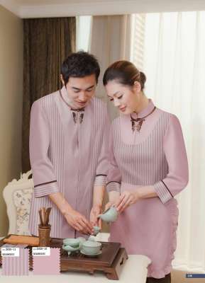 保洁服定制 舒适保洁服男女士春夏季 粉色长袖保洁服